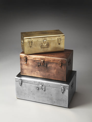 Butler Spirit Iron Storage Trunk Set