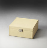 Butler Lido Cream Leather Storage Case