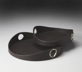 Butler Lido Brown Leather Serving Tray