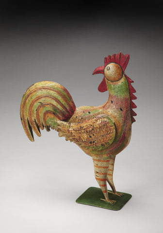 Butler Majestic Iron Rooster Figurine