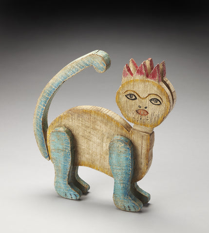 Butler Tabby Reclaimed Wood Cat Figurine