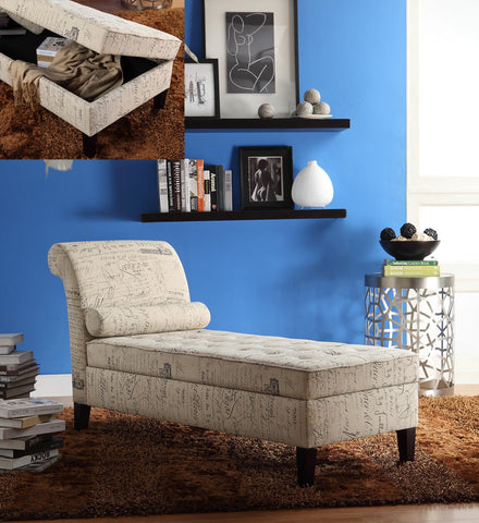 Leif & Starr 2850 Chaise Lounger, Off-White