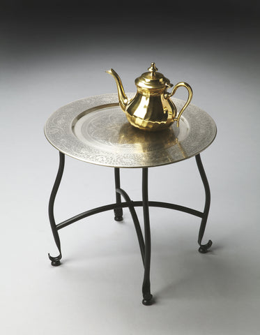 Butler Moroccan Metal Tray Table