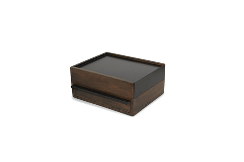 Stowit Storage Box Black/Walnut