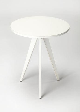 Butler Compass Cottage White End Table