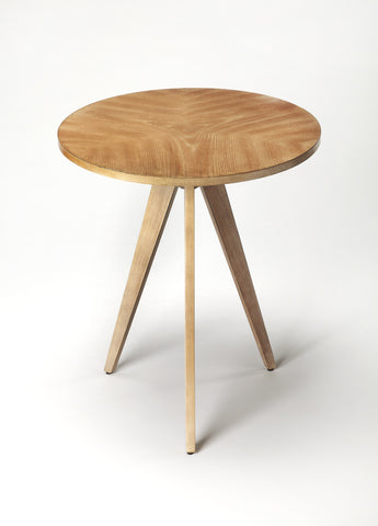 Butler Compass Driftwood End Table