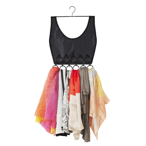 Boho Black Dress Scarf Black