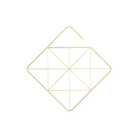 Pendant Square Scarf Organizer Brass