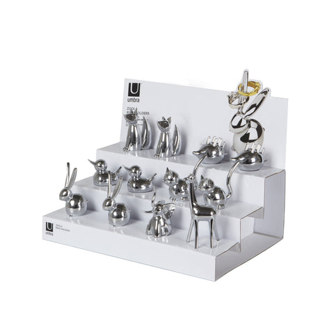 Zoola Ring Holder Merchandiser 1/12 Chrome