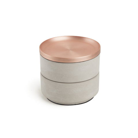 Tesora Box Concrete/Copper