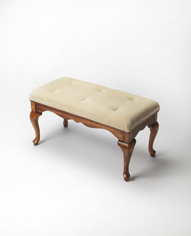 Butler Grace Olive Ash Burl Bench