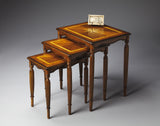 Butler Winifred Olive Ash Burl Nest Of Tables