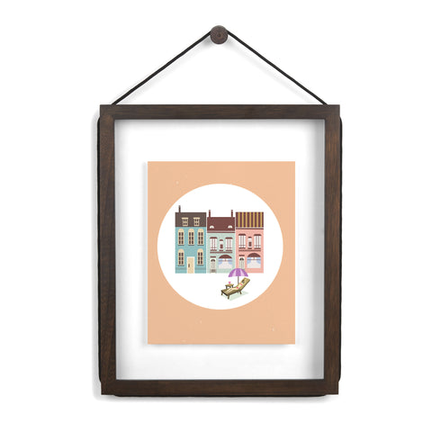 Corda Photo Display Float 8X10/ 11X14 Aged Walnut