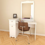 Dixie Mirror 311503 from Nexera, White