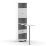 Pixel Bookcase Desk 311803 from Nexera, White