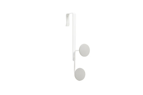 Yook Over The Door Single Hook White/Grey