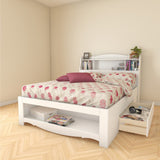 Nexera 318403 1-Drawer Full Size Storage Bed, White