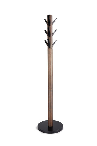 Flapper Coat Rack Black/Walnut