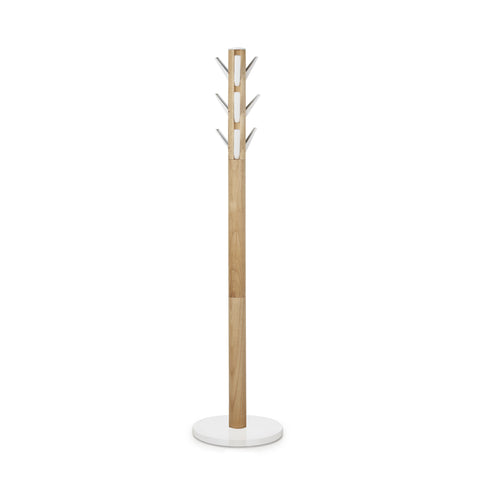 Flapper Coat Rack White/Natural