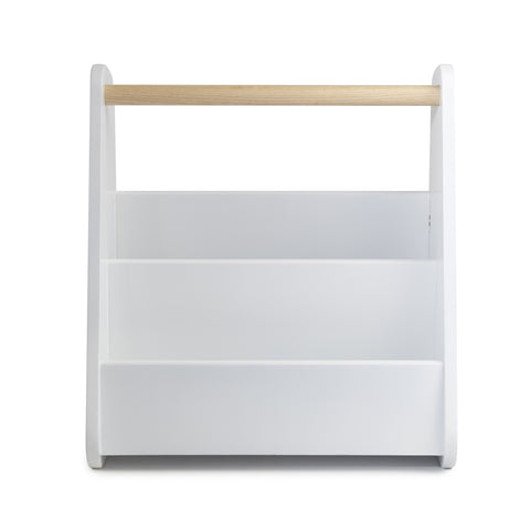 Gazette Magazine Rack White/Natural