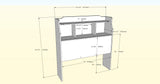 Dixon Twin Size Bookcase Headboard 323817 from Nexera