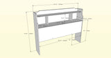 Dixon Full Size Bookcase Headboard 325317 from Nexera