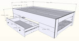 Dixon 1-Drawer Twin Size Storage Bed 327917 from Nexera