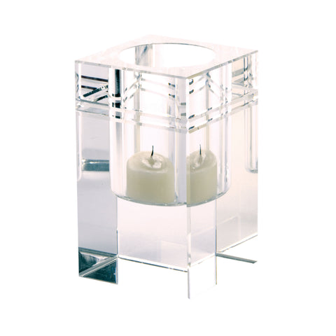 Square Crystal Collar Votive - Sm 