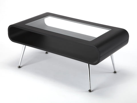 Butler Looking Glass Black Cocktail Table
