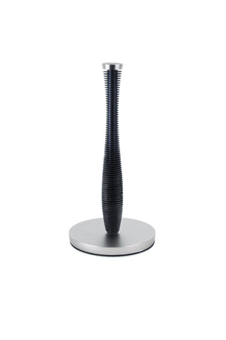 Groove Paper Towel Holder Black/Nickel