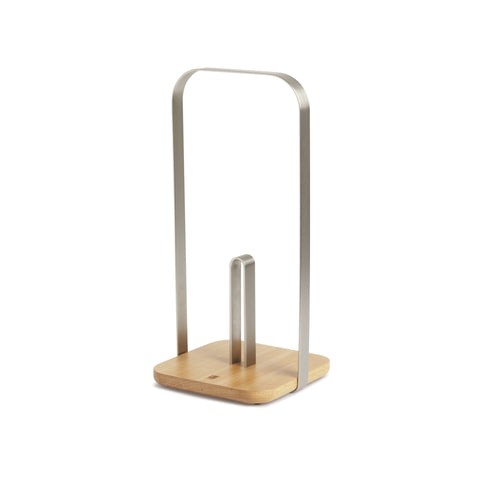 Pila Paper Towel Holder Natural/Nickel