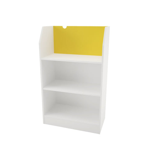 Taxi 332138 3-Shelf Bookcase from Nexera, White and Yellow