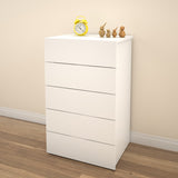 Taxi 332503 5-Drawer Chest from Nexera, White
