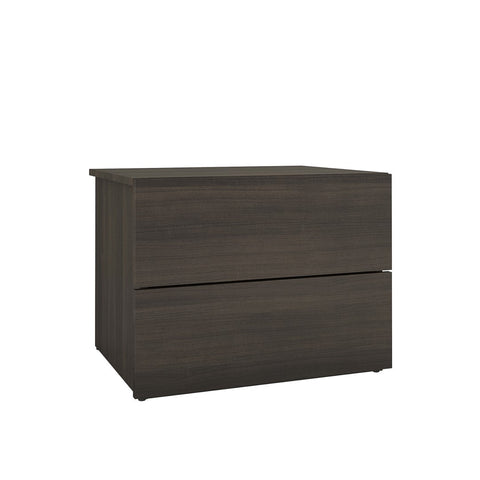 Nexera 341130 2-Drawer Jet Set Night Stand, Ebony