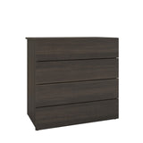 Nexera 341430 Jet Set 4-Drawer Chest, Ebony