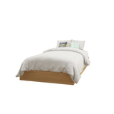 Nordik 343905 Twin Size Platform Bed, Natural Maple