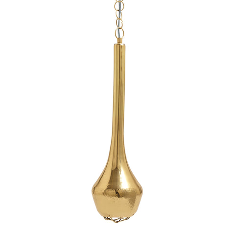 Gold Hammered Pendant Light - Sm 
