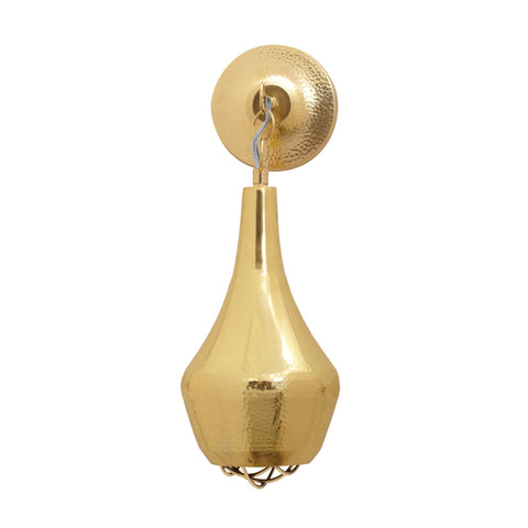 Gold Hammered Wall Sconce 