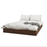 Nexera 346031 Alibi Queen Size Platform Bed, Walnut