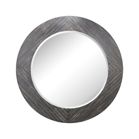 Blackwall Wood Framed Wall Mirror In Black Ash