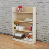 Atelier 352143 4-Shelf Bookcase from Nexera, Natural Maple & Ivory
