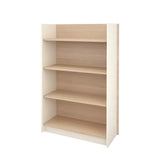 Atelier 352143 4-Shelf Bookcase from Nexera, Natural Maple & Ivory