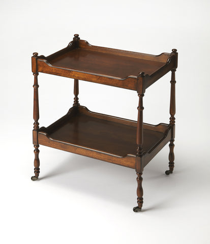 Butler Rayburn Antique Cherry Serving Cart
