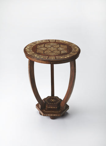Butler  Wood & Bone Inlay Accent Table