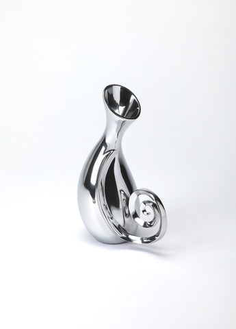 Butler  Polished Aluminum Vase