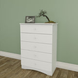 Vichy 5-Drawer Chest 3605 from Nexera, White