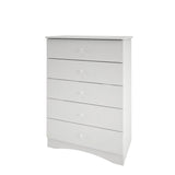 Vichy 5-Drawer Chest 3605 from Nexera, White