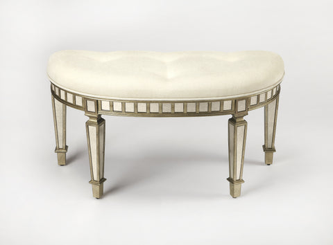 Butler Garbo Mirrored Demilune Bench