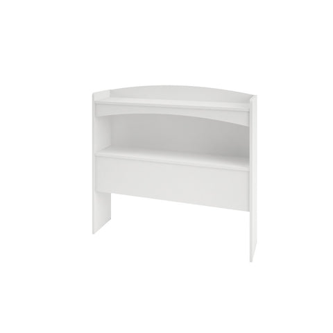 Vichy Twin Size Bookcase Headboard from Nexera, White