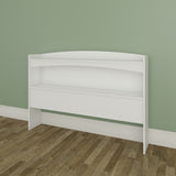 Vichy Full Size Bookcase Headboard from Nexera, White